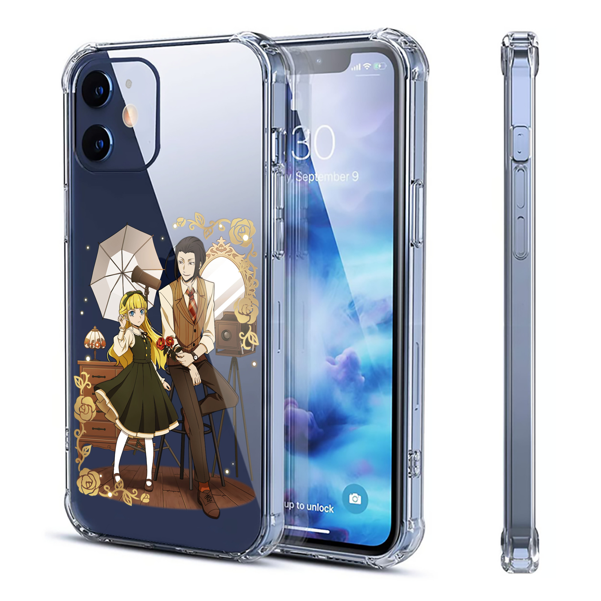 （画像用） 文豪ストレイドッグス Bungo Stray Dogs 【iPhone 12シリーズ対応】透明スマホケース（クリアソフトケース）